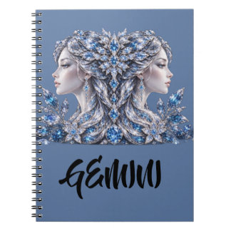 Silver Crystal Gemini | Luxury Collection Notebook