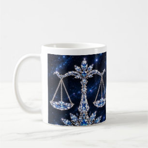 Silver Crystal Libra   Luxury Collection Coffee Mug