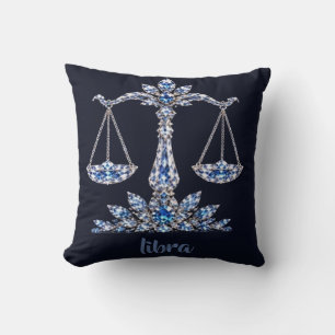 Silver Crystal Libra Luxury Collection Cushion