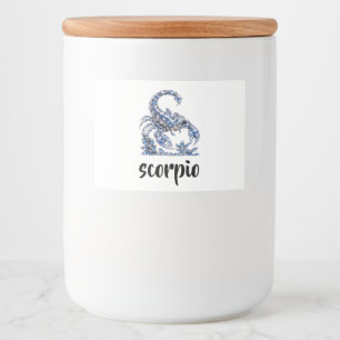 Silver Crystal Scorpio Luxury Collection ✨ Food Label
