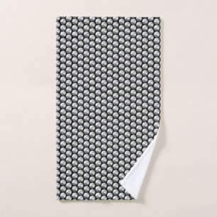 Silver crystal sequins hand towel