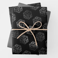 Silver D20 Critmas | PNP Tabletop Role Player Dice