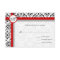 Silver Damask Side Borders Red Trim Wedding