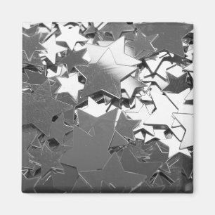 Silver Decorative Stars Magnet