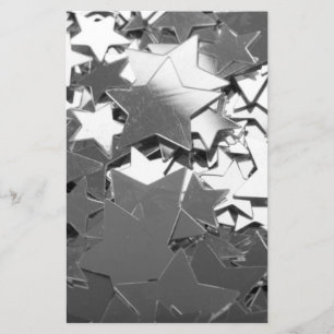 Silver Decorative Stars Stationery
