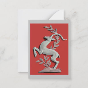 silver deer card