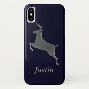 Silver Deer Personalised iPhone X Case