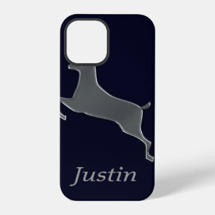 Silver Deer Personalised iPhone Case