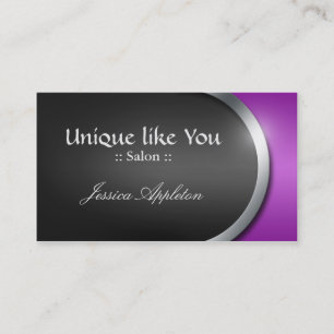 Silver-Design Curve - Purple Appointment Cards