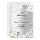 Silver diamonds florals 60th wedding anniversary
