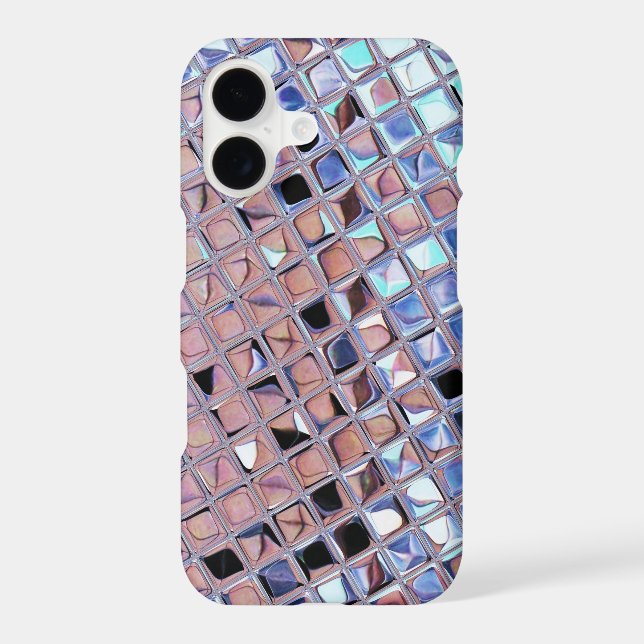 Silver Disco Ball Macro | Retro Mirror Ball Photo (Back)