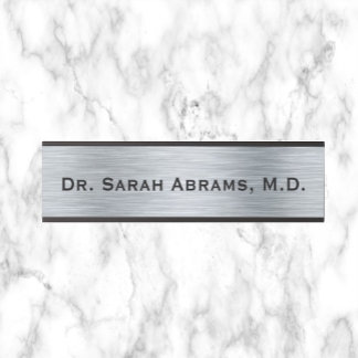 Silver Doctor Doctor's Door Sign Name Plate