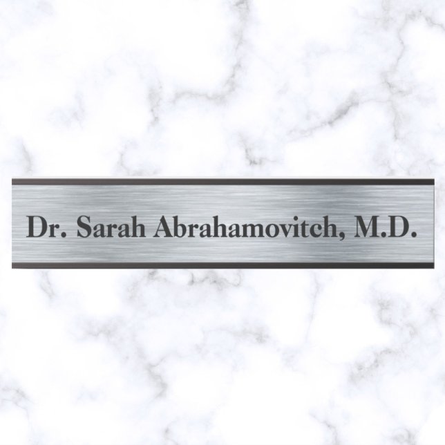 Silver Doctor Doctor's Office Door Sign (Creator Uploaded)