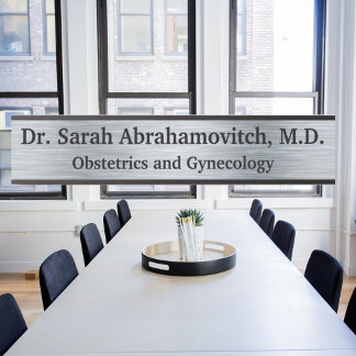 Silver Doctor Doctor's Office Door Sign