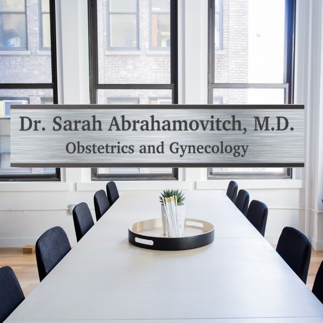 Silver Doctor Doctor's Office Door Sign (Creator Uploaded)