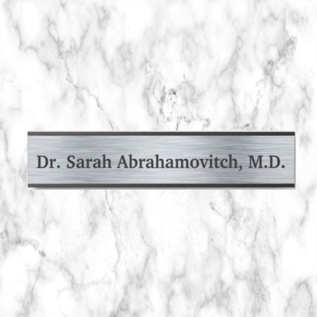 Silver Doctor Doctor's Office Door Sign (Creator Uploaded)