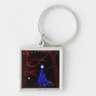 Silver Dollar City Christmas Key Ring