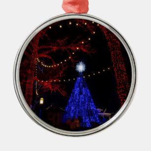 Silver Dollar City Christmas Metal Tree Decoration
