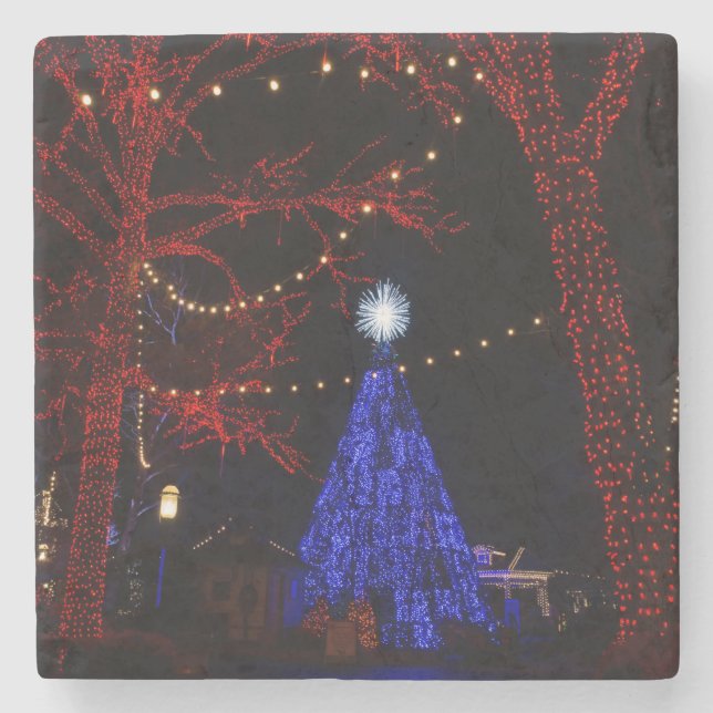 Silver Dollar City Christmas Stone Coaster (Front)