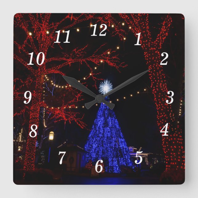 Silver Dollar City Christmas Wall Clock (Front)
