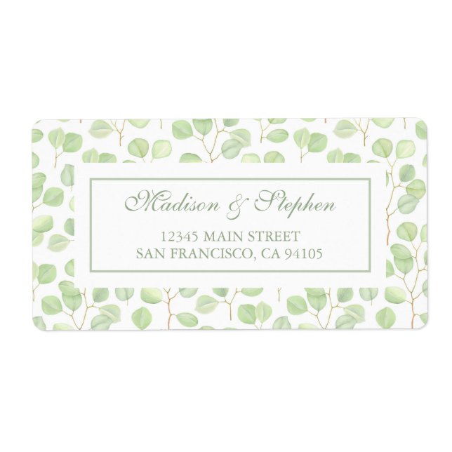Silver Dollar Eucalyptus & Branches -  Wedding (Front)