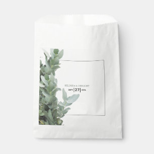 Silver Dollar Eucalyptus Wedding Favour Bag