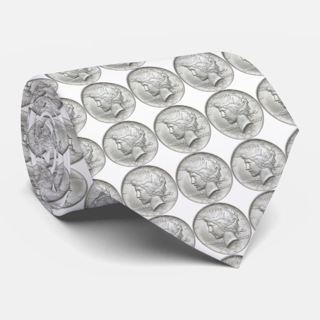 Silver Dollar Tie (Rolled)