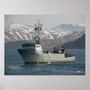 Silver Dolphin, Crab Fishing Boat Poster