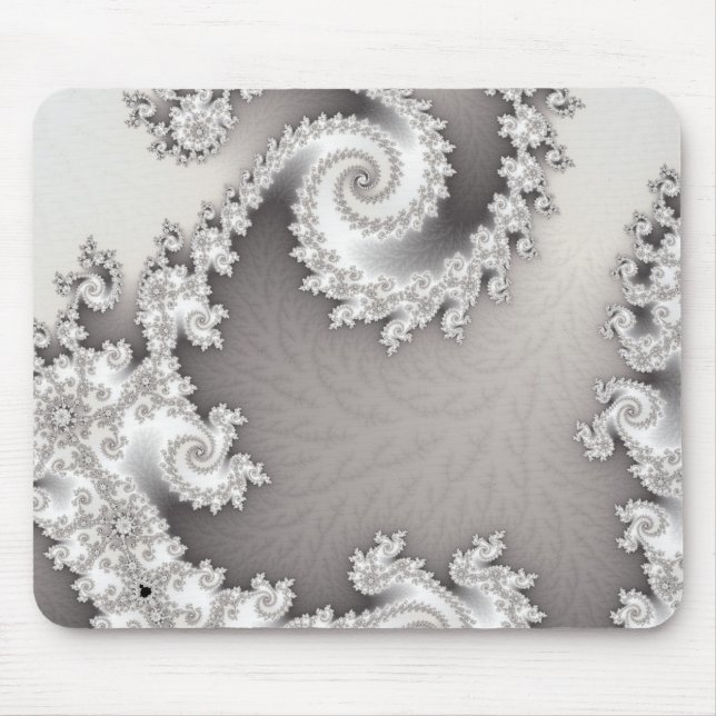 Silver Double Spiral Mousepad (Front)