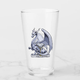 Silver Dragon: April Birthstone Diamond Glass