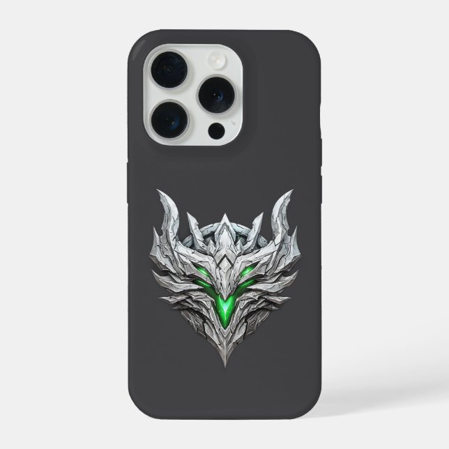 Silver Dragon Emblem iPhone Case (Back)