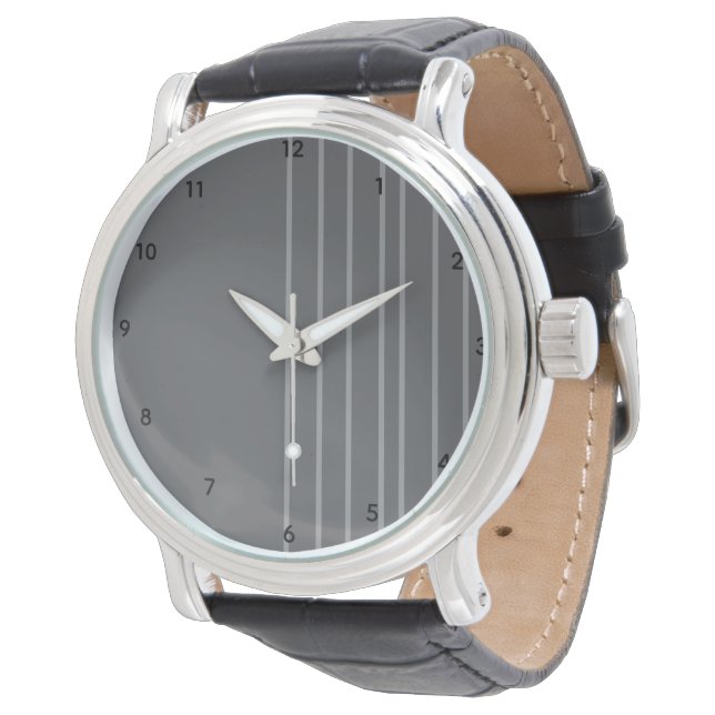 Silver Drape   Lapel Pin Watch (Angled)