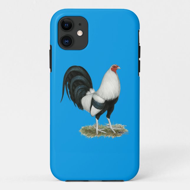 Silver Duckwing Gamecock Case-Mate iPhone Case (Back)