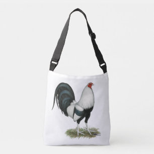 Silver Duckwing Gamecock Crossbody Bag