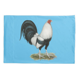 Silver Duckwing Gamecock Pillowcase