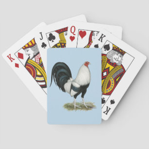 Silver Duckwing Gamecock Playing Cards