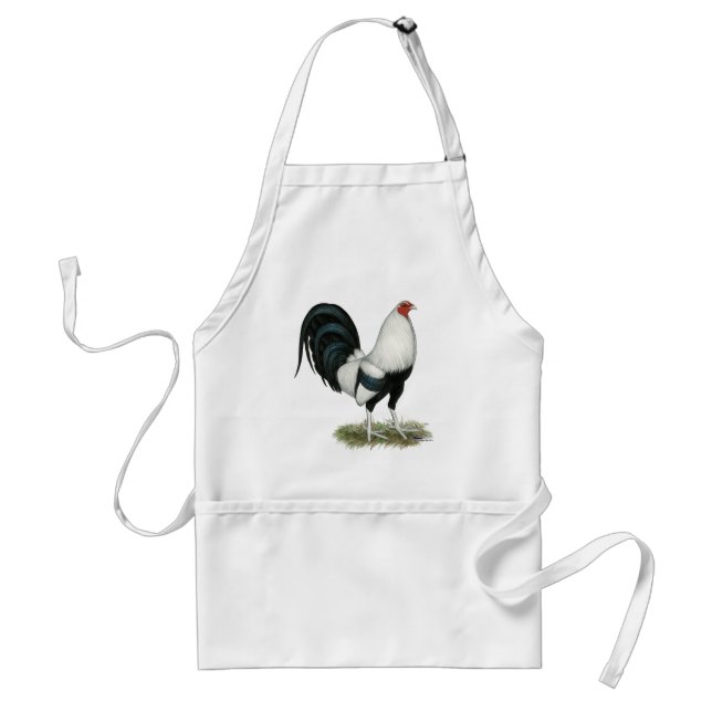Silver Duckwing Gamecock Standard Apron (Front)