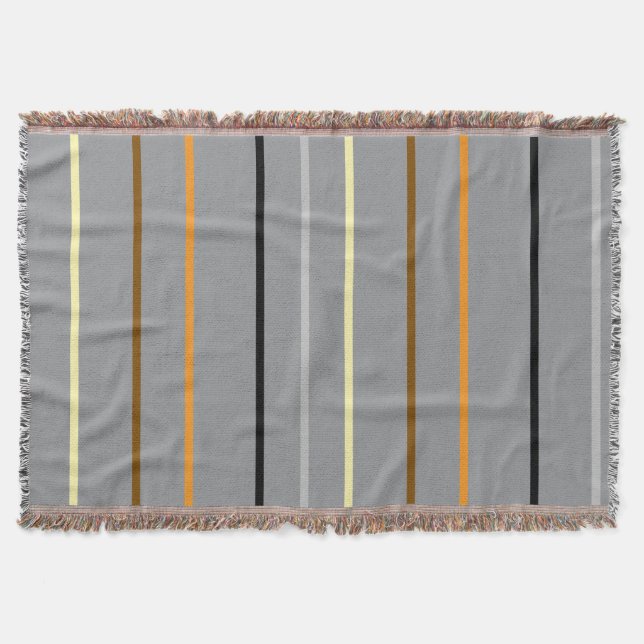 Silver Earh Colours  Throw Blanket  (Front)