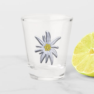 Silver Edelweiss Shot Glass