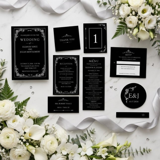 Silver Elegance Collection Wedding Save the Date  (Creator Uploaded)