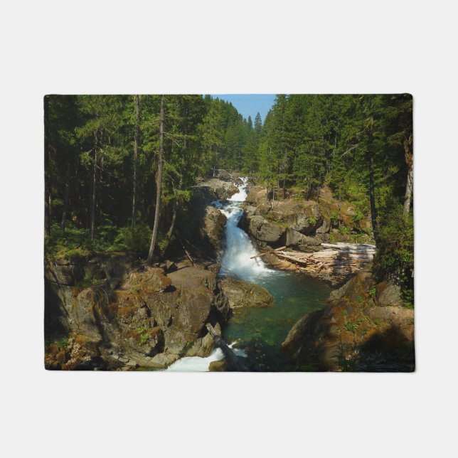 Silver Falls at Mount Rainier National Park Doormat (Front)