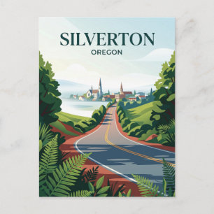 Silver Falls Highway USA Postcard