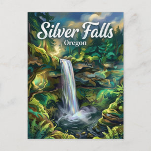 Silver Falls Oregon Postcard