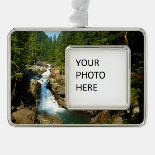 Silver Falls Plated Framed Ornament