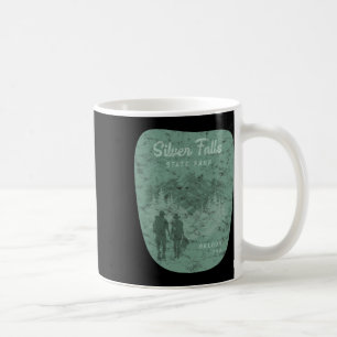 Silver Falls State Park Oregon Hiking Retro Vintag Coffee Mug