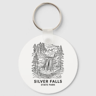 Silver Falls State Park Oregon Waterfall Camping S Key Ring