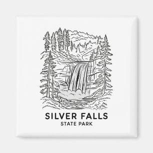 Silver Falls State Park Oregon Waterfall Camping S Magnet