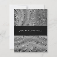 Silver Faux Silk Fabric Abstract Birthday Party