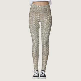 Silver Faux Snake Skin Leggings Male/Female