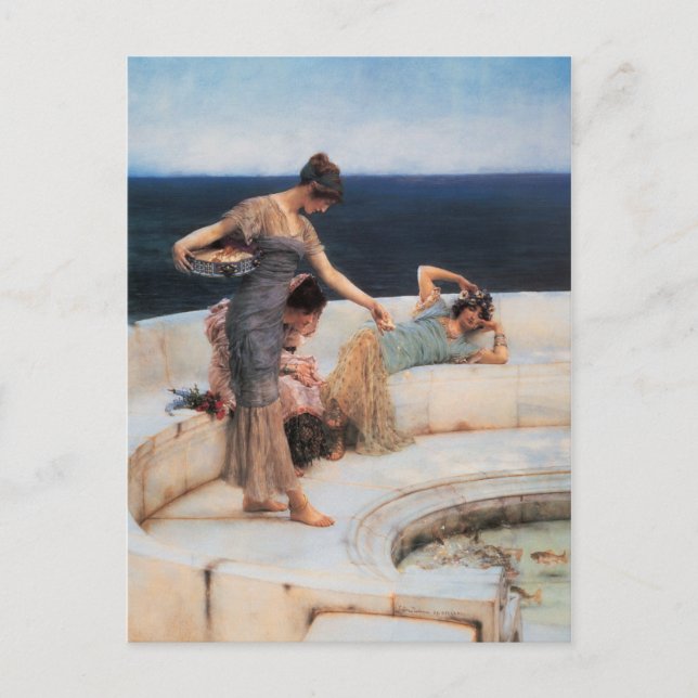 Silver Favourites by Lawrence Alma-Tadema Postcard (Front)